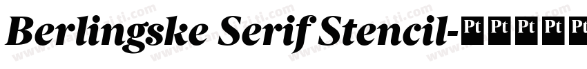 Berlingske Serif Stencil字体转换